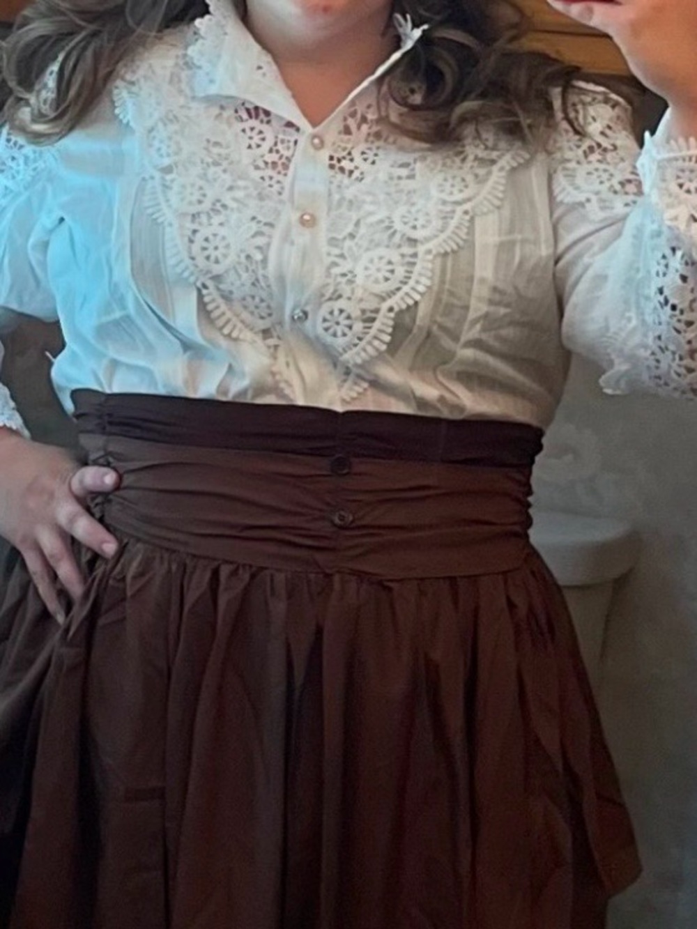 Women's Victorian Renaissance A-Line Skirt - Brown